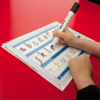 Writeboards clear reusable handwriting practice/tracing boards.