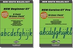 NSW Beginner Manual FREE with all Beginner Pack fonts, NSW Cursive Manual FREE with Cursive font