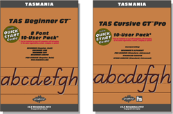 TAS Beginner Manual FREE with all Beginner Pack fonts, TAS Cursive Manual FREE with Cursive font