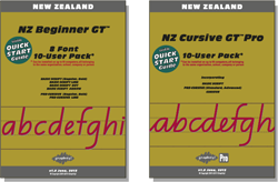 NZ Beginner Manual FREE with all Beginner Pack fonts, NZ Cursive Manual FREE with Cursive font